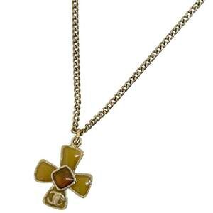 CHANEL Gold Logo Necklace